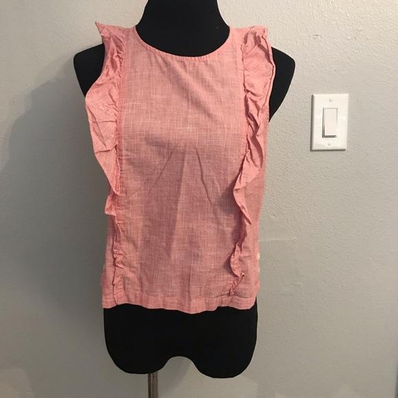 Madewell bellflower ruffle red top size medium - Picture 4 of 8